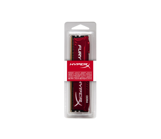 HYPERX DDR4 Fury  8GB/3466 CL19 1Rx8 Czerwona - 1443315 - zdjęcie 4